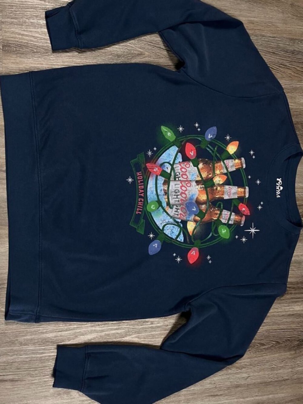 Coors Light Sweatshirt Beer Holiday Graphic Size L